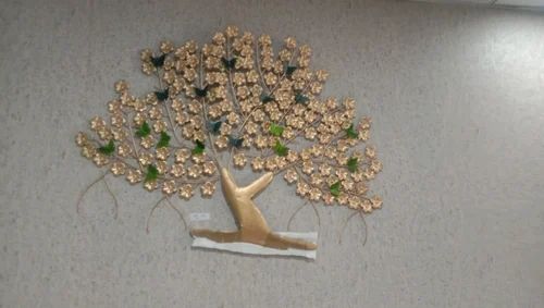 Handcrafted metal tree wall art decor